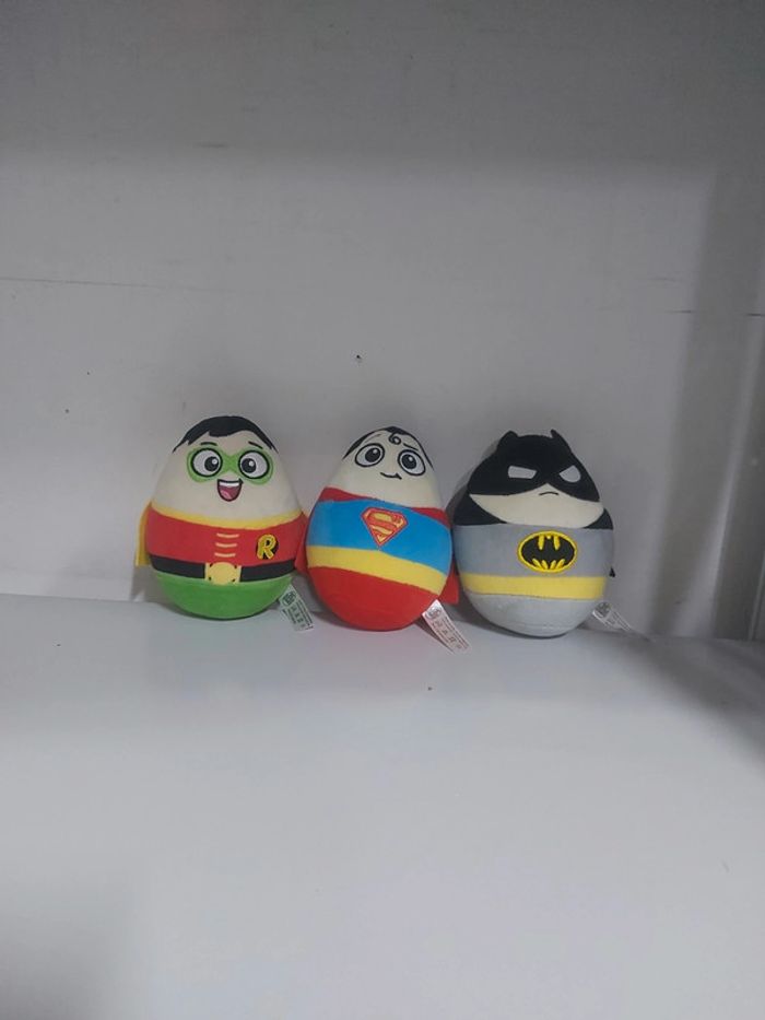 Lot 3 peluches super héros