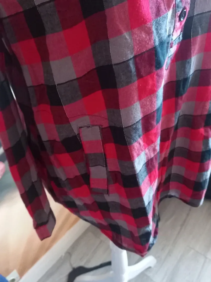 Chemise à carreaux plusieurs couleurs - photo numéro 3