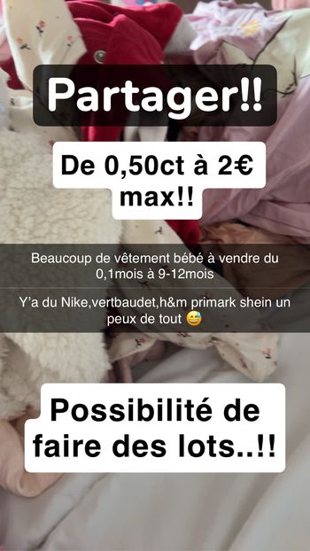 Lots de vêtements fille
