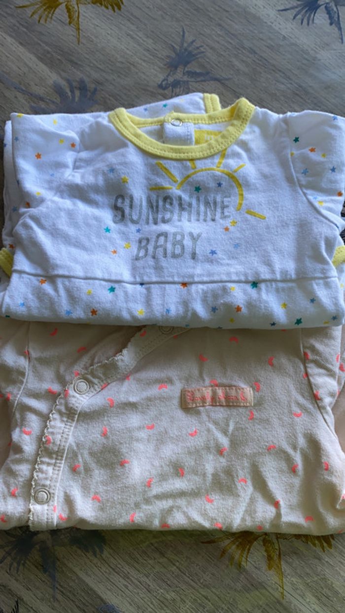 Lot de 2 Pyjama bébé fille leger - photo numéro 7
