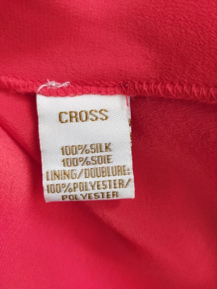 Robe rouge 100 % soie – Bel Air – Taille 2 - photo numéro 16