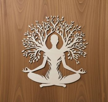 Décoration bois Arbre de Vie Zen