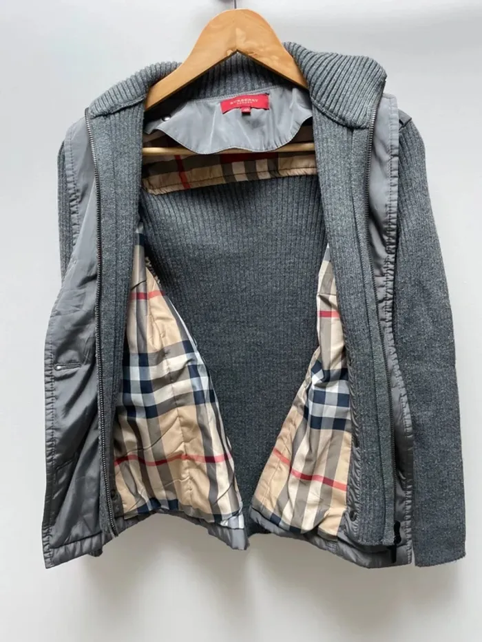 Burberry Jacket Grey - Womens Size 40 / M - Made in Spain 🇪🇸 - photo numéro 2