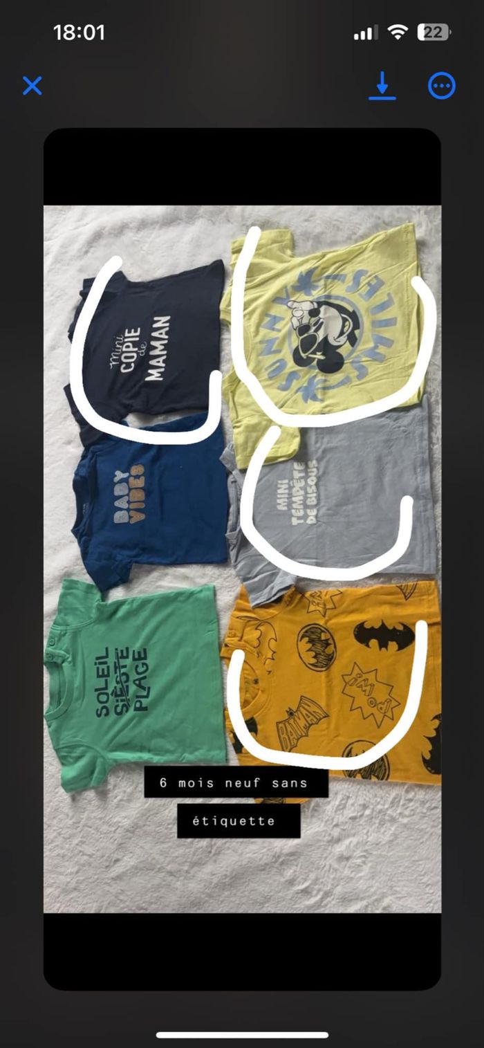 Lot de t-shirt - photo numéro 2
