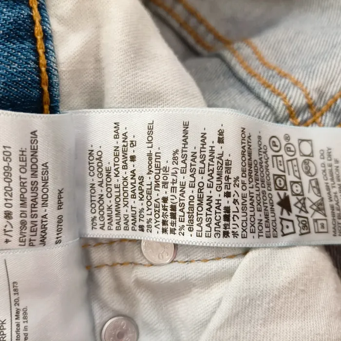 Jean Levi's 512 Slim Taper - Taille W33 L32 - Délavage bleu moyen A595 - photo numéro 11