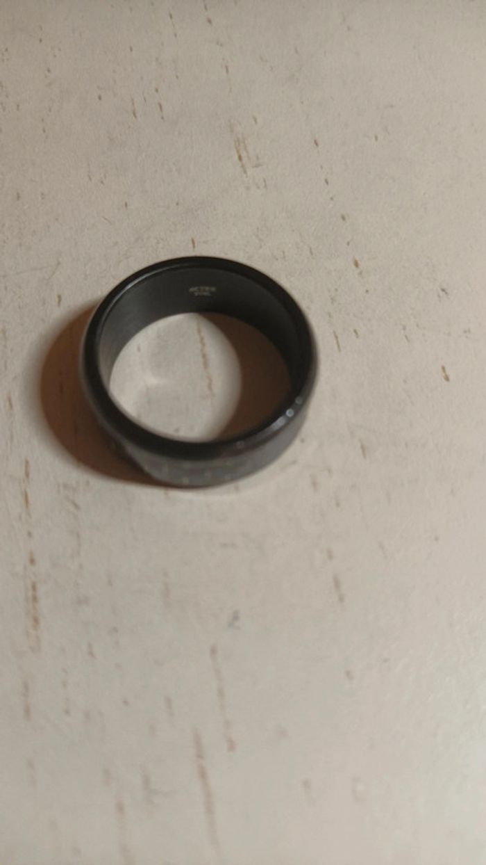 Bague acier carbone bleu - photo numéro 7