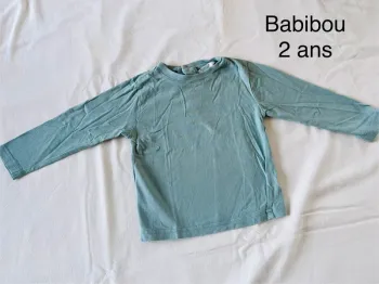 T-shirt manches longues babibou 2 ans