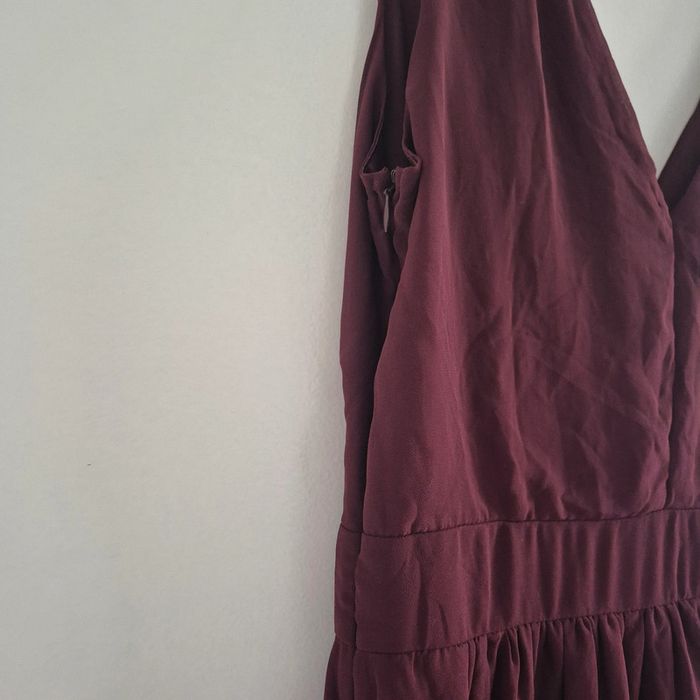 Robe bretelles large en tulle bordeaux neuve - Kiabi - Taille L : 40 - photo numéro 9
