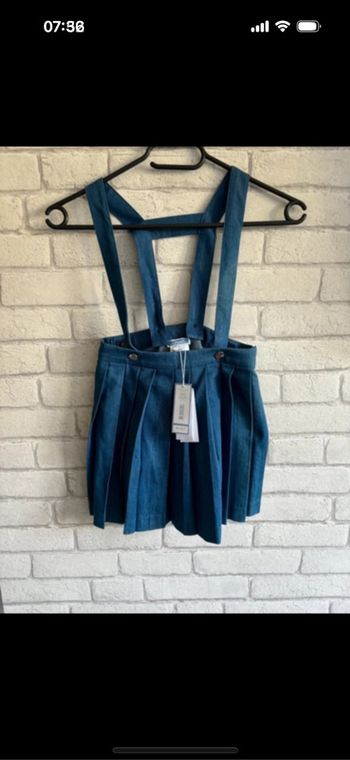 Jupe bretelles amovible jacadi taille 5 ans neuf