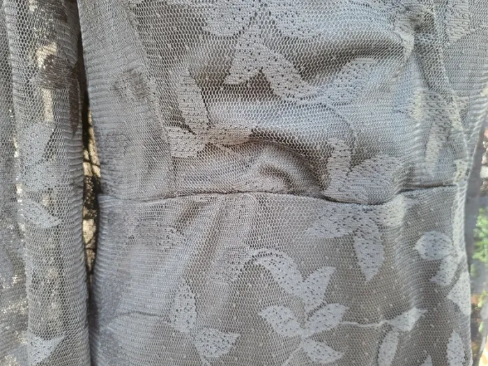 Robe tulle fleuri noir sbetro taille 48 - photo numéro 5