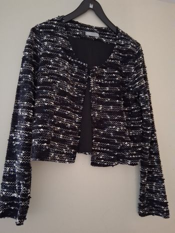 Cardigan file noir multicolore " t- M"