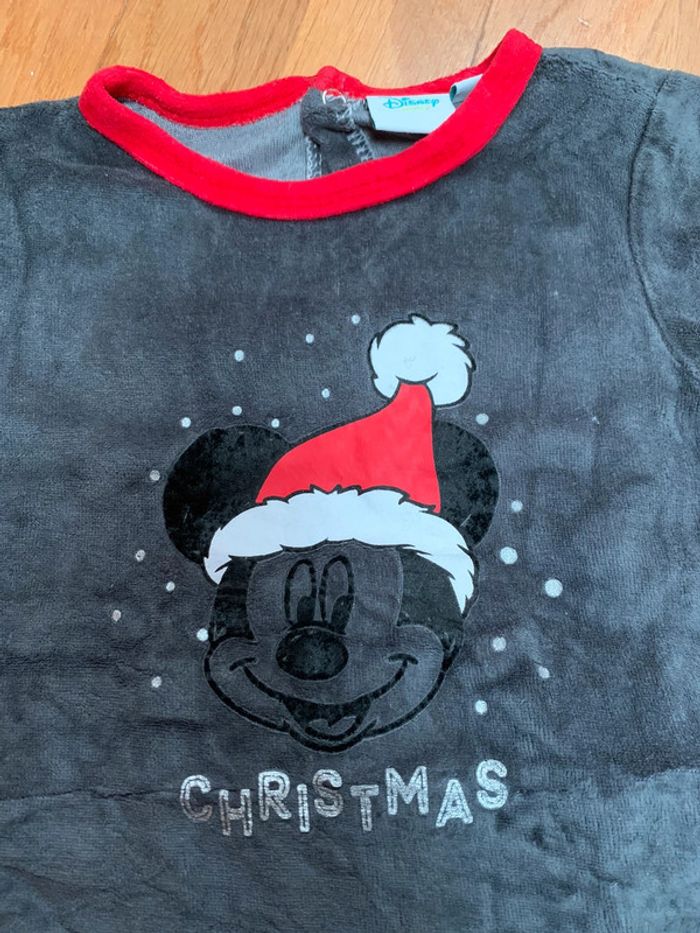 Pyjama Mickey noël 12 mois - photo numéro 2