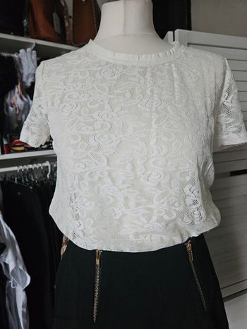 T-shirt dentelle T.M