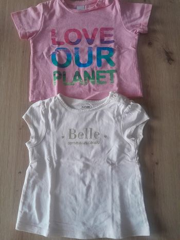 Lot de tee shirts bebe