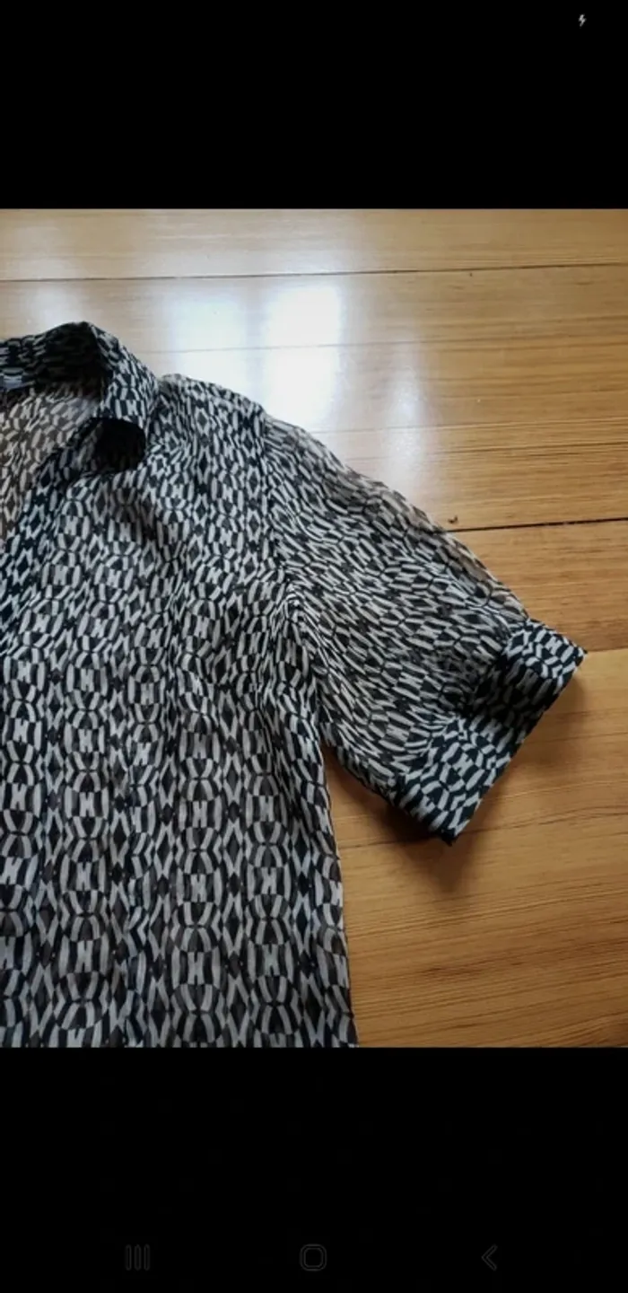 Chemisier chemise blouse femme h&m transparent printemps été - photo numéro 3