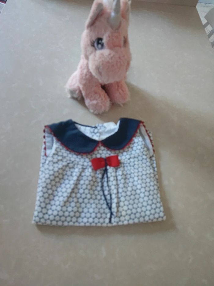 🌸 adorable robe 👗 style marinière 24 mois - photo numéro 8