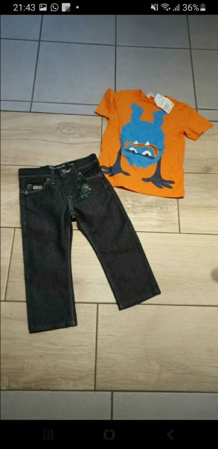 Ensemble garçon neuf 2/4 ans