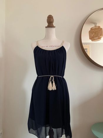 Robe d’été fluide marine