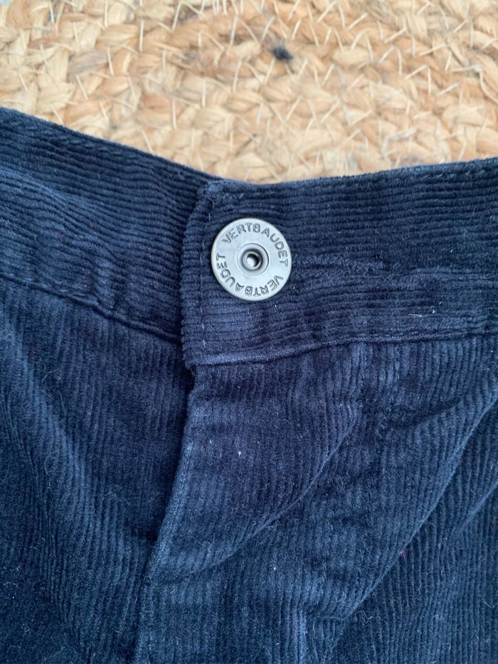 Pantalon en velours marine Vertbaudet 8 ans - photo numéro 3