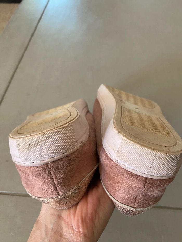 Basket rose brillante et fausse fourrure taille 37 - photo numéro 7