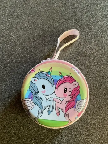 Porte monnaie rond licorne neuf