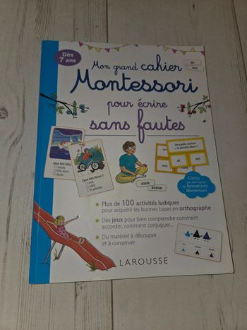 Mon grand cahier montessori pour écrire sans fautes
