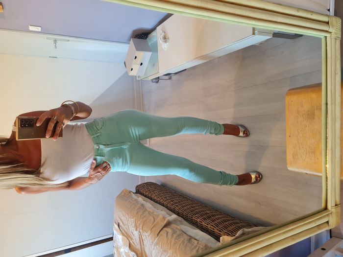 Jean skinny vert pâle Pimkie Taille 34 - photo numéro 3