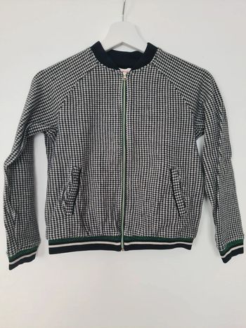 Gilet zippé noir et blanc 10 ans Catimini