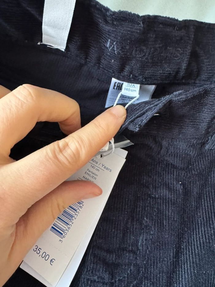 Jacadi pantalon velours marine - photo numéro 3