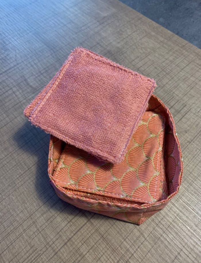 10 lingettes démaquillantes en coton bambou bio - photo numéro 2