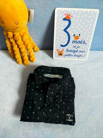 Chemise noir 3 mois