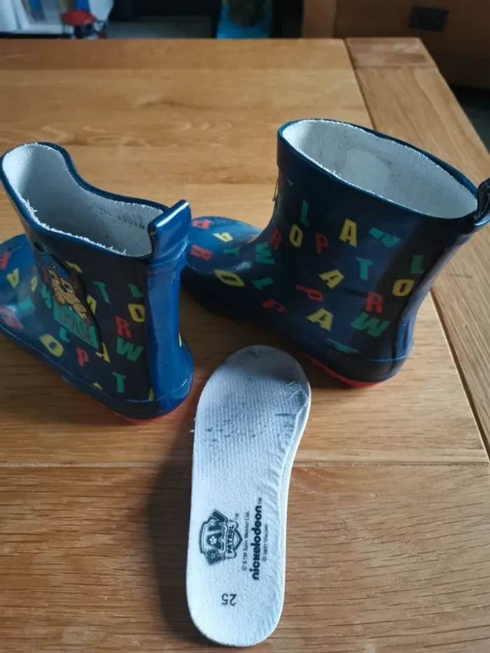 Bottes de pluie Pat Patrouille Taille 25 - photo numéro 3
