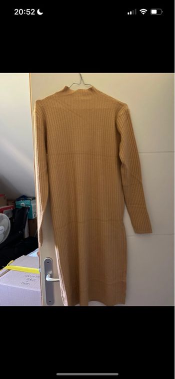 Robe camel col roulé taille unique