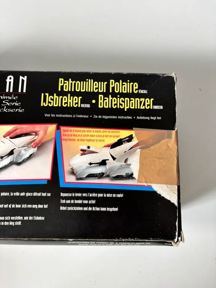 Véhicule voiture Batman figurine vintage complet Kenner la série animée , patrouilleur polaire - photo numéro 5