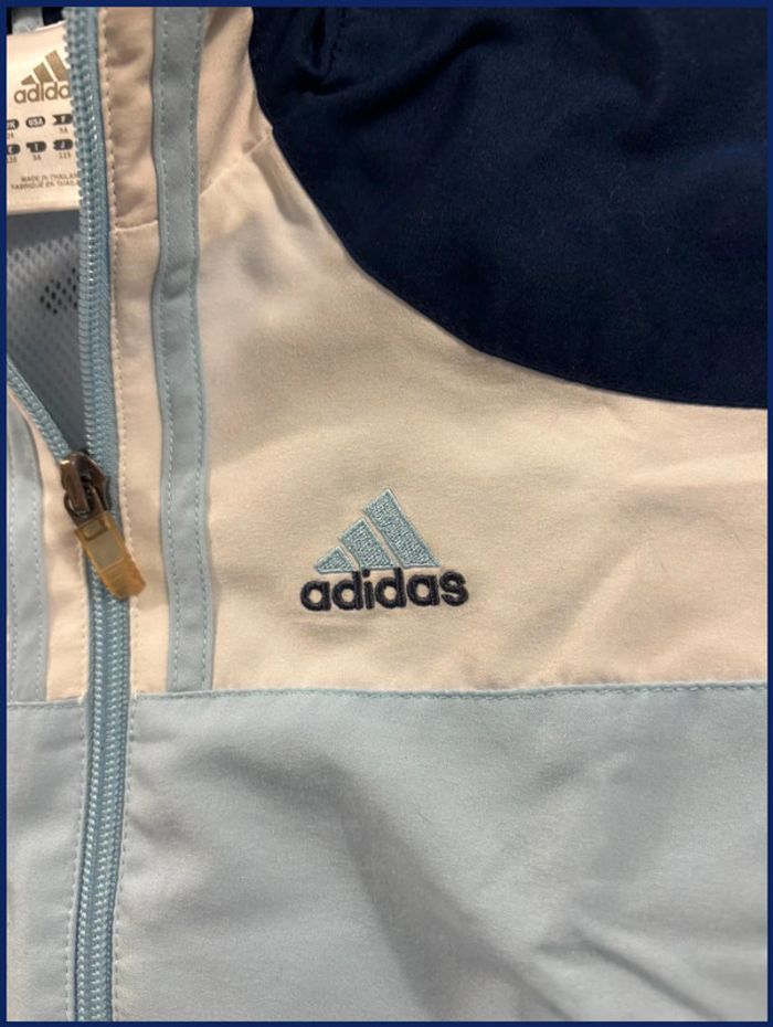 Veste Adidas Vintage Enfant Bleu Taille 5 ans - photo numéro 2