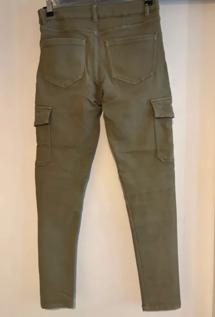 Pantalon cargo kaki Jennyfer - T38 - photo numéro 7