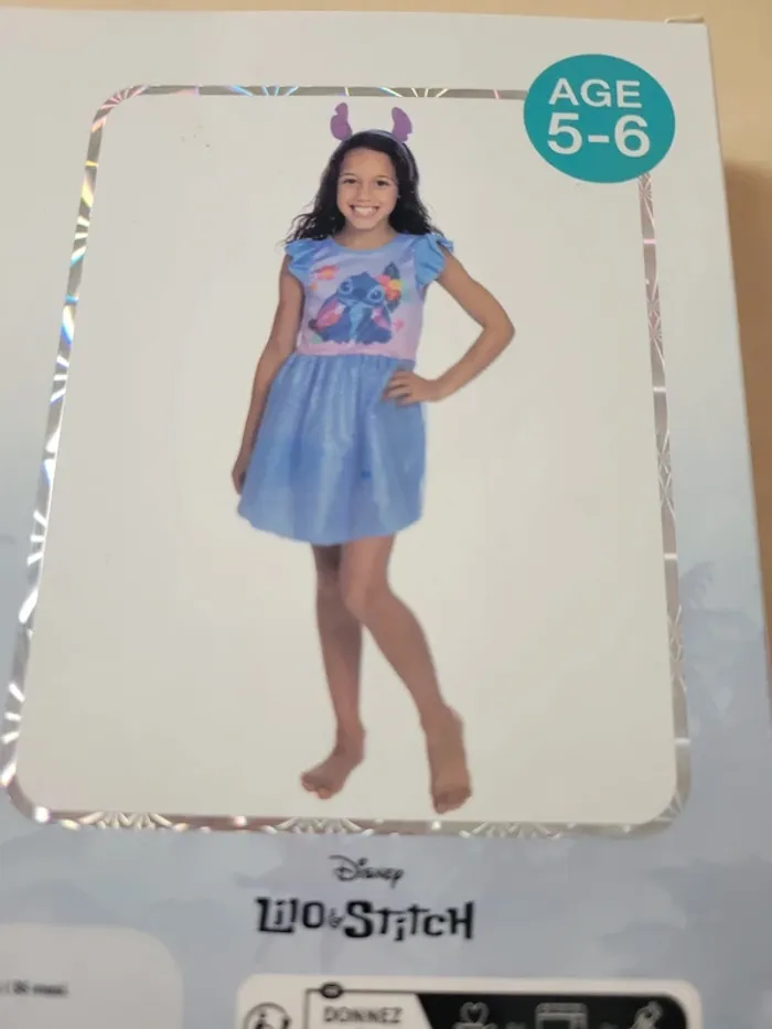 Robe et serre tête Stitch - photo numéro 2