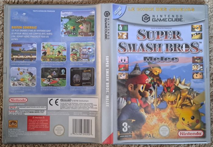 🎮 Boite vide Super Smash Bros Melee Nintendo Gamecube GC
