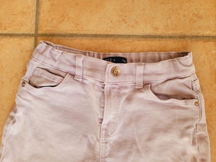 Short violet clair jean stretch 7-8 ans - photo numéro 2