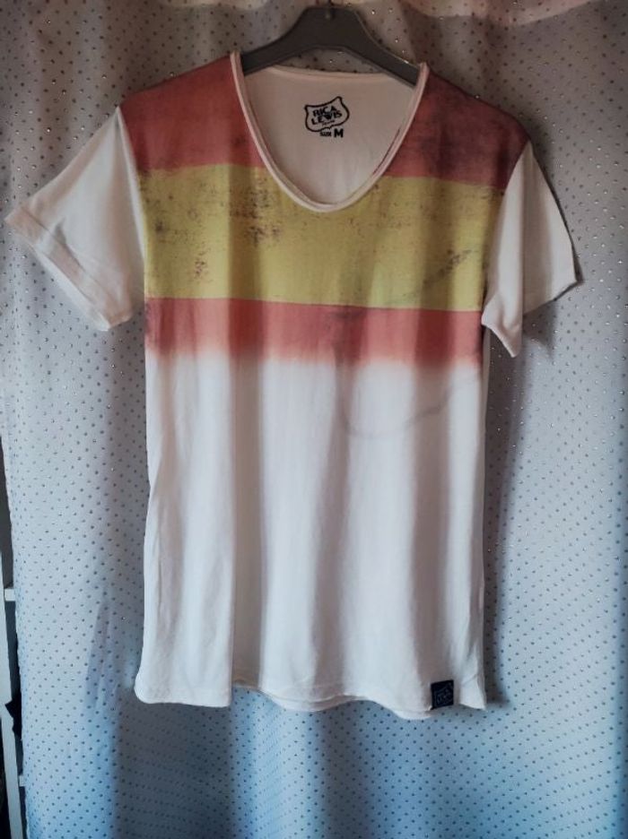 T-shirt Rica Lewis avec dégradé orangé/jaune, taille M, TBE!