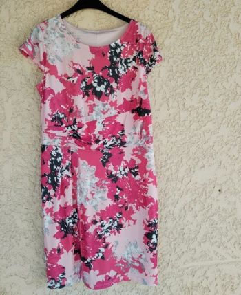 Robe Fleurie Bpc Selection - Rose et noir 