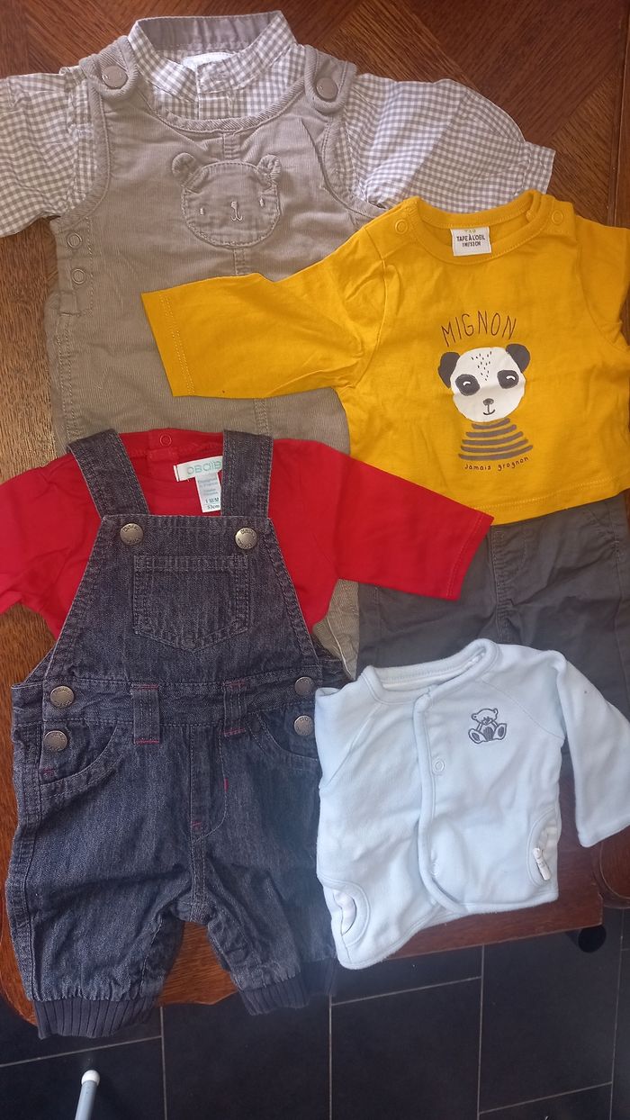 Lot de 3 ensemble 1 mois