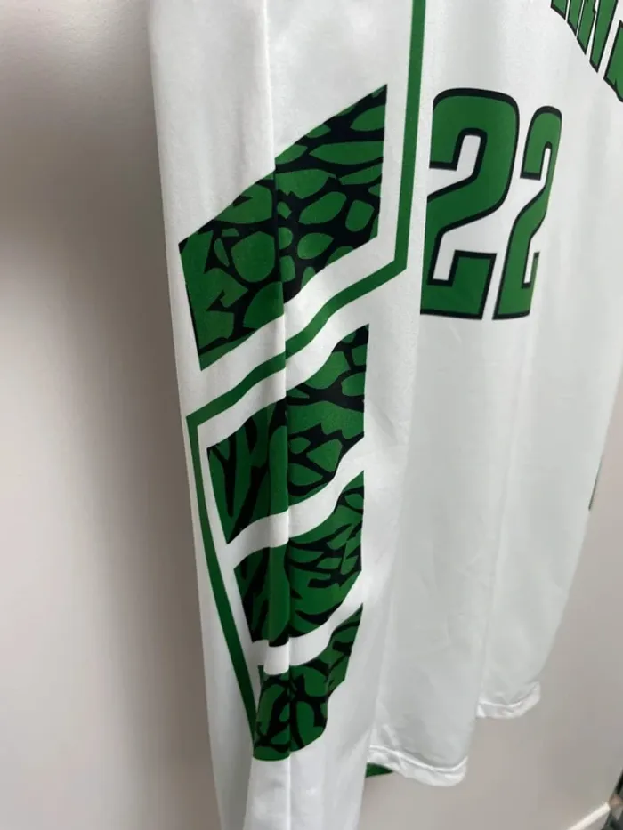 Basketball type jersey débardeur maillot reversible green white Adult M - photo numéro 4