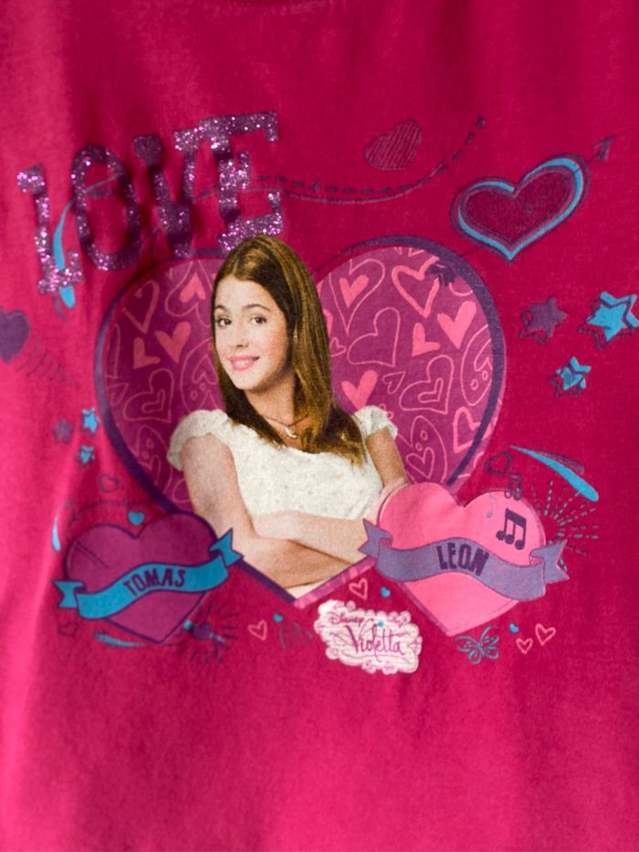 T-shirt Violetta Tomas Leon 8 ans Disney - photo numéro 2