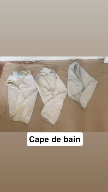 Lot de cape de bain