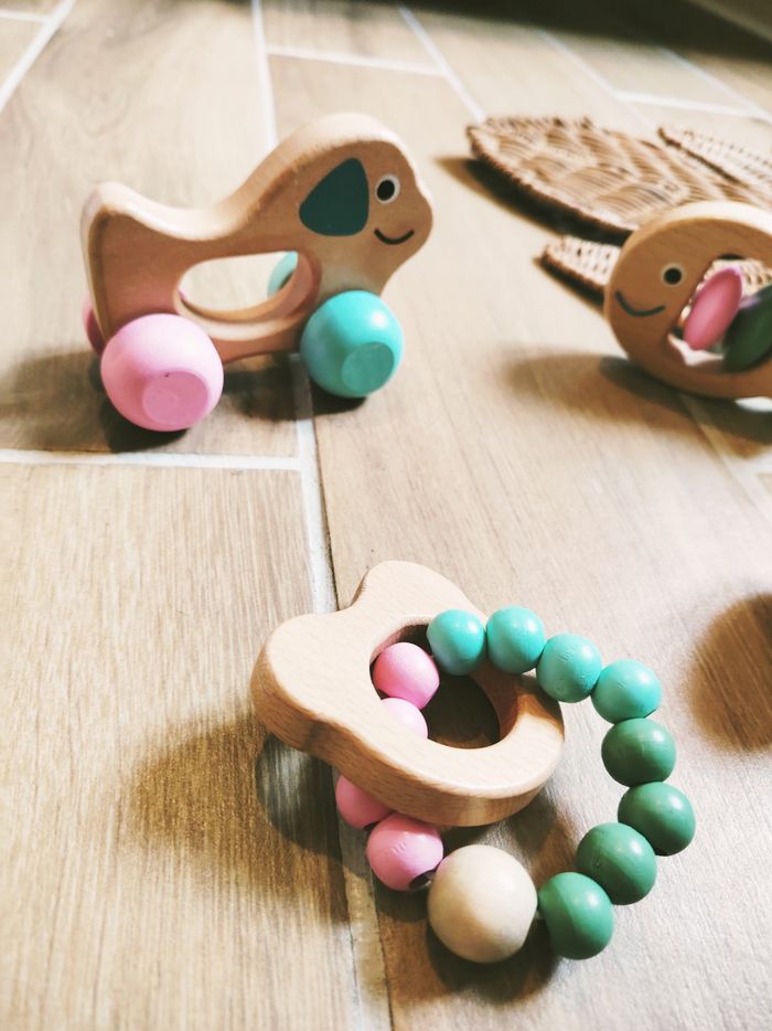 🐶 Jouets d'éveil - Lot 4 jouets premier âge en bois - photo numéro 3