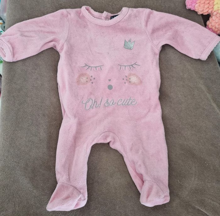 Pyjama velours 1 mois