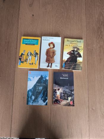 Lot de livres, Sarraute, Clavel, Roblès, Troyat, Balzac