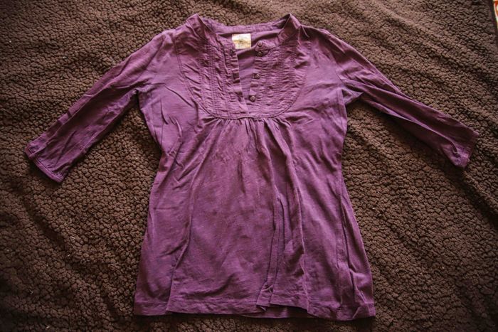 T-shirt manche 3/4 délavé H&M