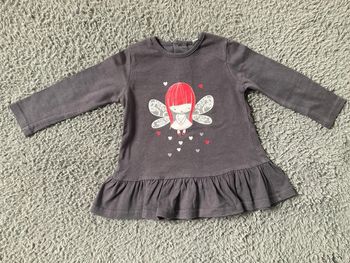 Teeshirt ML gris foncé 12 mois